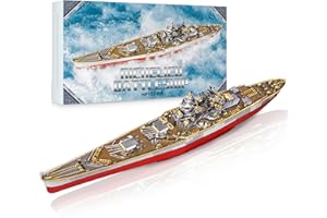 Piececool 3D "zrób to sam" metalowe modelarstwo do bitwy Richelieu, akcesoria 300 szt