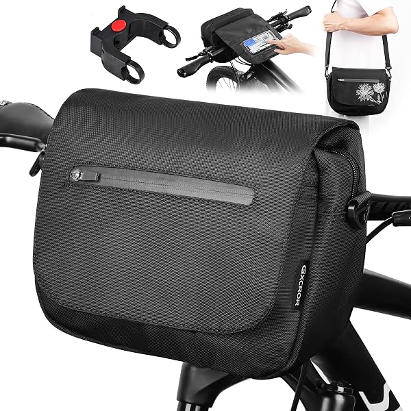norco ohio lenkertasche Lenkertasche, Schwarz, 25 x 18 x 15 cm, 5.5 Liter, 0235AS Sport & Freizeit Test Leeze CH 40 gender_MEN Farbe:black´n´red