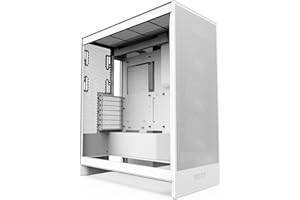 NZXT H7 Flow - Boîtier PC ATX Moyen Format - Refroidissement Optimal - 3 Ventilateurs 120 mm - Radiateur 420 mm - Gestion des câbles - Blanc