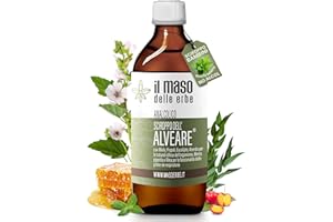 Sciroppo Balsamico per Bambini e Adulti con Miele Vitamina C Propoli Olio Essenziale Eucalipto e Menta - Integratore per Naturali Difese dell'Organismo - Il Maso delle Erbe - 200 ml