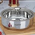 Sumeet Smart Serve Stainless Steel Double Wall Insulated Hot Roti/Chapati Pot/Server/Casserole with Glass Lid, 1pc, 1000 milliliter, Silver