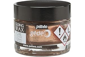 PEBEO Pébéo 766499 Gedeo - Barattolo di cera dorata, 30 ml, colore: rame