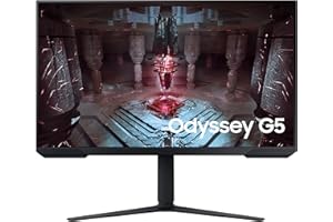 Samsung ODYSSEY G5 G51C 27'' 165Hz -1ms, Dalle VA, Résolution QHD 2,560 x 1,440, 3000 : 1, HDR10, AMD FreeSync Premium Pro, Display Port, USB & Pied Ajustable, HDMI