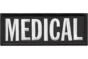 2AFTER1 Medical 5"x2" EMS EMT Medic Paramedic Plate CarrierTactical Embroidery Hook Patch