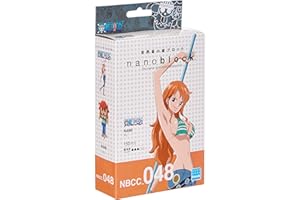 Nanoblock One Piece Nami Gioco di Costruzione, Colore Blu, Arancio, rmarrone, Arancione, NB-CC048 , Modelli/Colori Assortiti, 1 Pezzo