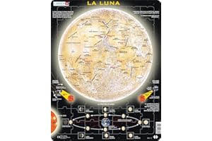 Larsen SS5 La Luna, Edizione Italiano, Puzzle Incorniciato con 70 Pezzi