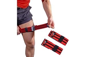 MuscleForge® Bandes BFR, Bandes d'entraînement à l'occlusion pour Le Blood Flow Restriction Training, BFR Bands pour la Musculation, Bandes d'occlusion pour Le Bodybuilding, réhabilitation