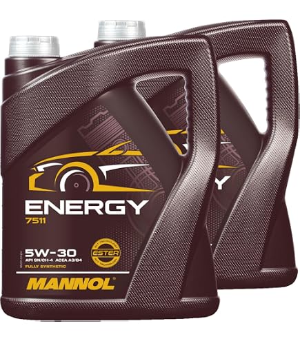 MANNOL Motoröl Energy 7511 5W-30 – 6er Pack Für Volle Leistung Und Schutz