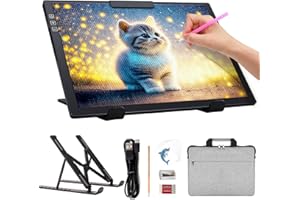 iVAOOZE Mesa luminosa A4 inalámbrica con bolsillo y clips