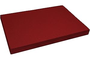 GARDEN FACTORY Bezug für Palettenkissen 120x80x10 Rot (ohne Füllung) Palettenkissenbezug Wasserabweisend In&Outdoor Sitzkissenbezug Rückenkissenbezug