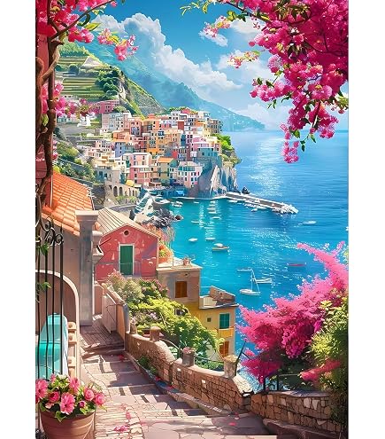 Kit Diamant Painting 5D Pont Rivière 30x40 Cm - Art Du Diamant Pour Adultes Débutants | Loisir Créatif Déco Maison - 5