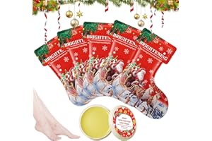 ALLONY Maschera Piedi Esfoliante, Maschera Piedi Idratante di Natale, Foot Peel Mask, 5 Pezzi Maschera Piedi+Crema Piedi, Rendendo la Pelle più Liscia, Set Regalo Natale per Famiglia, Gli Amici o Stesso
