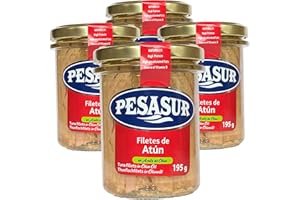 Soldimar Pesasur Great Taste Yellowfin Tuna Fillets in Olive Oil 195g (Pack of 4)
