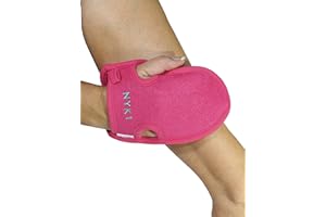 DEEP Exfoliation Body Exfoliator Mitt for Dead Skin Removal (Pink) NYK1 Exfolimitt Exfoliating Glove for Smooth, Healthy & Glowing Skin - Washable, Quick-Drying & Gentle On Skin