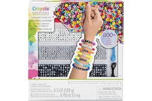 CRAYOLA - Créations, Set Lettres et Perles, Activité créative et cadeau pour filles, à partir de 8 ans, 04-4666
