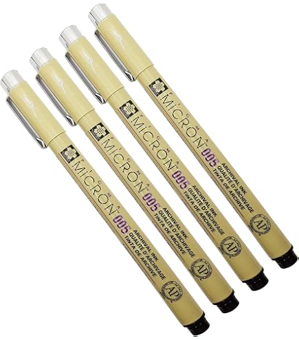 Sakura Pigma Micron Fineliner Plastic Nib Pens Sakura Pigma Micron Pigment Fineliner, 8 Stück 08, 8 Pct Set Schwarz Waterbestendige Inkt Zwarte Fineliner Set 8 Stuks