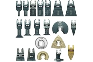 20 x TopsTools FAK20CD lames pour outil multifonction Pour Dewalt Black et Decker Bosch Fein (Pas StarLock) Makita Milwaukee Ryobi Worx Multitool Outil multifonction Accessoires