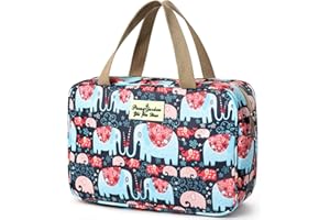 wordmouk Neceser de Viaje para Cosméticos Portátil Grande Neceser Maquillaje Organizador, Bolsa de Aseo, Bolsa de Cosmeticos Almacenamiento Impermeable, Estuche Maletin Maquillaje para Mujer Niña