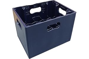 SOLENT PLASTICS 20 Compartment 500ml Beer Cider Plastic Stacking Glass Milk Crate - Perfect for Homebrew, Wine, Glasses, Recycling Box, Bottle Storage, Catering (3)