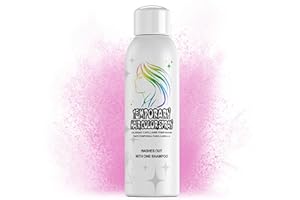 COUKULA Pink Temporary Hair Color Spray for Adults Kids, Instant Colored Hair Dye Alternative, Non-Sticky, Gentle Formula, Washable Disposable, Party Cosplay Christmas Halloween, 150ml