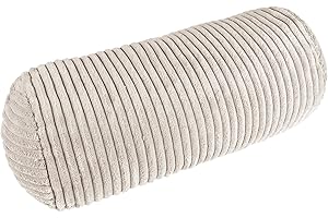 ‎BOOKIEPAD Bookiepad Nackenrolle Cozy Shara, Cord Komfortables Lese-Accessoire, Modernes Design (Beige)