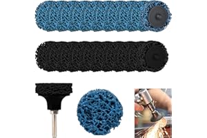 YOYIAG Disque de Ponçage Disque CSD: 20 Pièces 50 mm Bleu Noir Jeu Disques de Ponçage, Moyeux de Roue, Support de Disque de Perçage de Rouleau de Disque de Ponçage pour Polissage D'Enlèvement Peinture