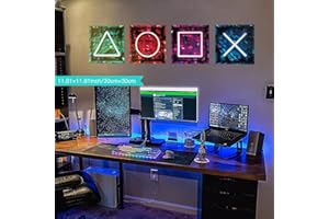 KAIRNE 3D Stickers Muraux Gamer,Gamer Poster Murale Decoration,Sticker de Gamer,Sticker Mural de Chambre Garçon,Moderne Stickers Muraux de Décoration de Salon,Décor Autocollant Mural de Garçon Dortoir