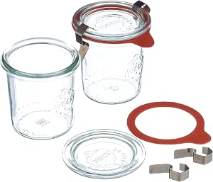 Pot cosmétique en verre transparent 250 mL - couvercle bakelite ou alu