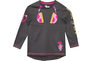 Trolls Maglietta Maniche Lunga per Ragazze Poppy