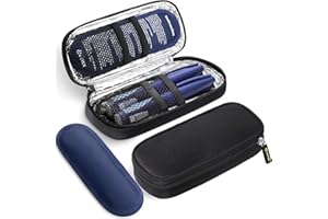 BIGFOX Nevera Portátil para Medicamentos, Estuche De Viaje con Bolsas Enfriadoras para Insulina Y Suministros Diabéticos, Accesorio con 2 Bolsas De Hielo