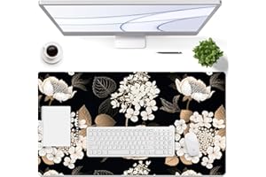 EPriakotu Sous-main Bureau en cuir PU, 60 x 35cm double côté Tapis de bureau, imperméable Tapis de Clavier et Souris, Pad Écriture, pour Bureau/Maison/Gaming