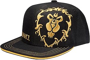 JINX World of Warcraft Alliance Ehre czapka Snapback, rozmiar uniwersalny, czarna, czarny