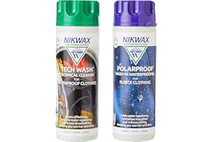 Nikwax Tech Wash/Polar Proof Wash In Waterproofer 300ml Twin Pack