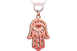 FABACH Porte-clés Main de Fatima Hamsa - Main de Fatma - Pendentif voiture - Main de Fatma - Porte bonheur - Amulette pour protéger contre le mauvais œil