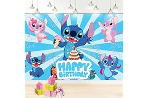 OTOKTI 5x3FT Birthday Backdrop for Kids, Boys Girls Birthday Party Decorations Photography Backdrop, Theme Party Supplies Backdrop Happy Birthday Banner Background, Kids Birthday Party Decorations