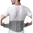 TYNOR LS Belt Lumbopore, for Lower Back Support & Pain Relief | Adjustable Compression, Lumbar Brace for Posture Correction, Spine Comfort for Men & Women | Pack of 1 (Grey, XXL)