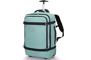 Hynes Eagle Plecak na kółkach, torba zatwierdzona do lotu, bagaż podręczny na kółkach, 42 l, Jasnozielony 2024-1, Backpack