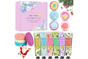 FONTOEN Regali Natale per Donne: set di 6 creme mani, 5 bombe da bagno e 4 bombe da doccia. Set regalo per rilassarsi a casa, ideale come regalo di Natale, per il calendario dell'Avvento.