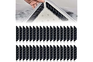 NEUSID Antirutschmatte für Teppich, 36 Stück Waschbare Wiederverwendbarer Teppichgreifer Teppich Klebepads Teppichstopper Antirutschunterlage rutschfest Teppichunterlage für Teppiche und Matten