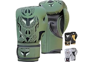 Mytra Fusion Guantes de Boxeo - Guantes de Entrenamiento MMA Punch, Kickboxing, Fitness, Sparring, Muay Thai, Entrenamiento y Lucha