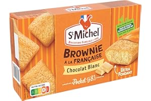 St Michel Cocotte brownies chocolat blanc individuel - Les 8 sachets individuels, 240g