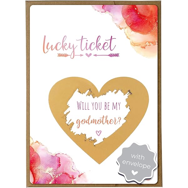 Make-up-Tasche Mit Aufdruck »Will You Be My Godmother« – Geschenk Für Patentante, Wasserdicht, 23x18 Cm