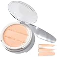 UNDONE BEAUTY 3-in-1 Cream Concealer & Highlighter. Natural Coconut for Dewy Glow Conceal to Reveal. For Blemishes, Tattoos, Under eye Circles & Wrinkles. Vegan & Cruelty PORCELAIN LIGHT