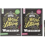 Handlettering Workshop Set – Buch + Übungsheft + Layout-Schablone, Für Schriftgestaltung & Komposition