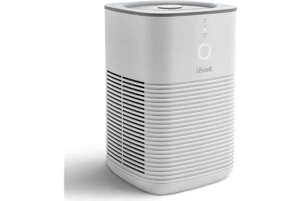 LEVOIT Purificateur d'Air pour Chambre à Coucher, Double Filtre H13 HEPA avec Diffuseur d'Aromathérapie, Mode Sommeil Silencieux, Purificateur d'Air pour Particules, 100% Sans Ozone, LV-H128