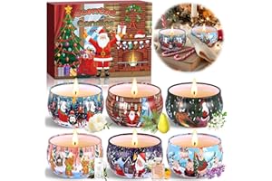 MULEVIP MUELVIP Velas Aromáticas 6 Piezas Velas Perfumadas,Velas Aromaticas para Regalo,Velas de Cera de Soja Natural para Mujeres,Vela Aromática,Velas Decorativas,para Yoga,Baño,Dormitorio,Madre
