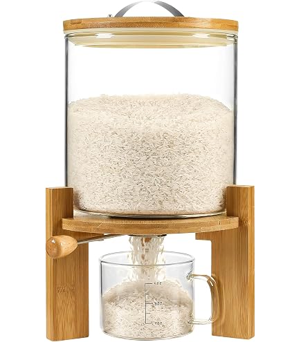Lot de 2 boîtes de rangement pour céréales de cuisine, récipients Lot de 2 boîtes de rangement pour céréales de cuisine, récipients