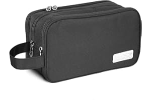 AiQInu Trousse de Toilette pour Hommes et Femmes, Grand Multifonction Imperméable Sac Cosmétique, Trousse de Toilette de Voyage/Sac Organisateur(Rose)