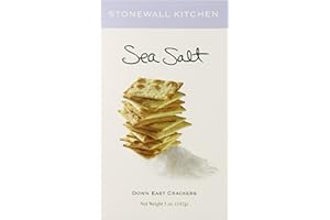 ‎STONEWALL KITCHEN Stonewall Kitchen Sea Salt Crackers, 5 Ounce Box by Stonewall Kitchen