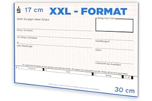 ‎LITFAX Litfax Spendenscheck XXL - Sparkasse Bankenscheck, 30x17 cm (1er Pack) - Stärke 3mm - Flexibel beschreibbar - Witterungsbeständig - PR Scheck - Riesenscheck - für Veranstaltungen - Scheck Groß